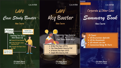 LAW COMBO-CASE STUDY BOOSTER+MCQ BOOSTER+SUMMARY BOOK-HARD BOOK- JAN 2025/MAY 2025(Product ID-ILBOCOM1)